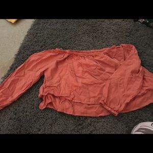 Off the shoulder crop top